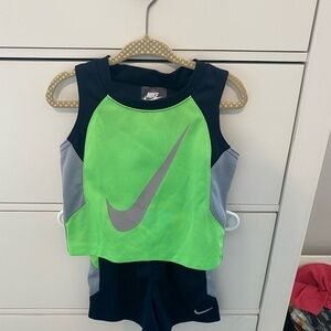 Nike Green and Navy Athletic Set